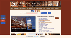 Desktop Screenshot of bibleresources.org