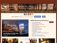 Tablet Screenshot of bibleresources.org