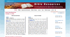 Desktop Screenshot of bibleresources.info
